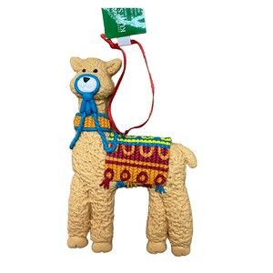 Kurt Adler Llama Cookie Ornament 4.5 inch Tan
